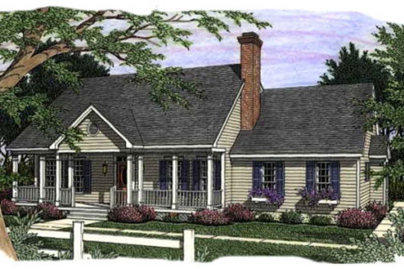 Country Style House Plan - 3 Beds 2.5 Baths 2117 Sq/Ft Plan #406-250 ...