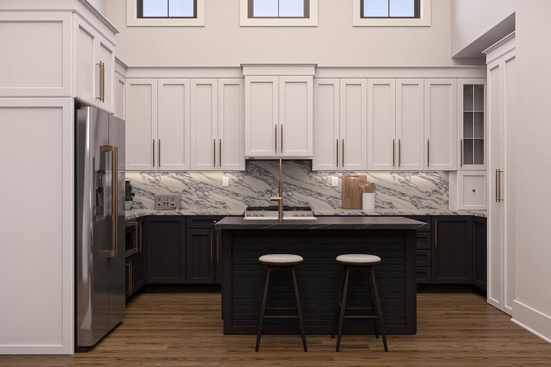 Home Plan - Interior - Kitchen for Barndominium House Plan #455-508 - 2 bed, 2.5 bath