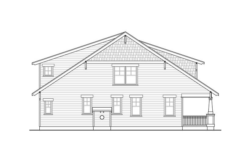 Home Plan - Exterior - Other Elevation for Craftsman House Plan #124-844 - 3 bed, 3 bath