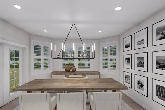 Interior - Dining Room 1 for Traditional House Plan #1060-107 - 3 bed, 2.5 bath