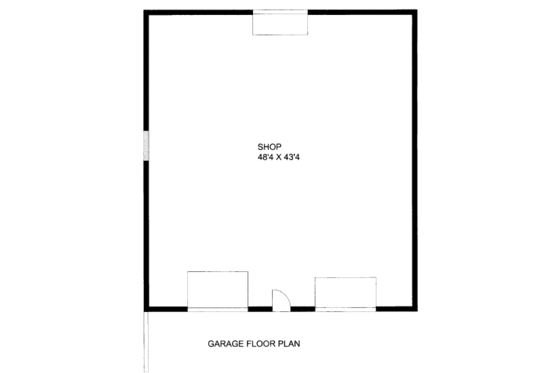 Floor Plan - Main Floor for Traditional House Plan #117-688, 0 bath