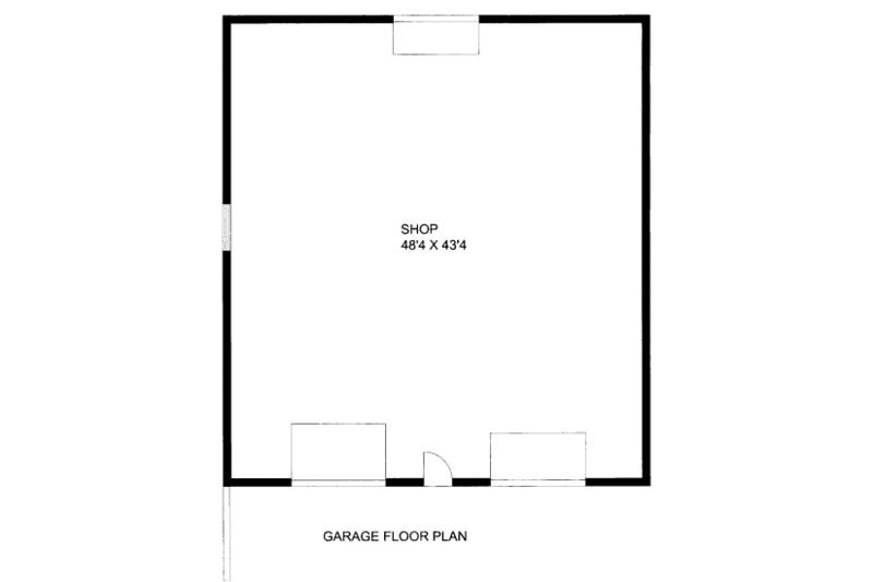 Home Plan - Floor Plan - Main Floor for Traditional House Plan #117-688, 0 bath