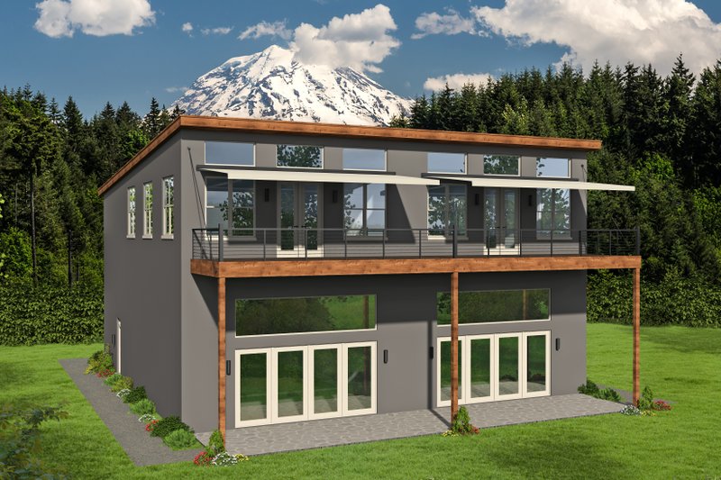 House Plan Design - Contemporary Exterior - Front Elevation Plan #932-51