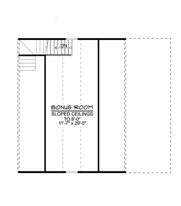 Country Floor Plan - Upper Floor Plan #1064-240