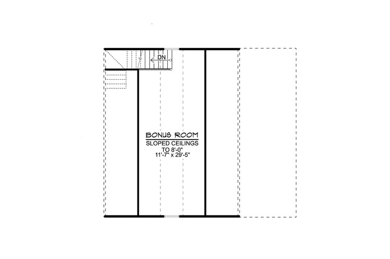 Architectural House Design - Floor Plan - Upper Floor for Country House Plan #1064-240, 0.5 bath