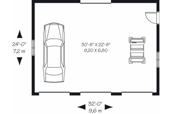 Floor Plan - Main Floor for Traditional House Plan #23-856, 0 bath
