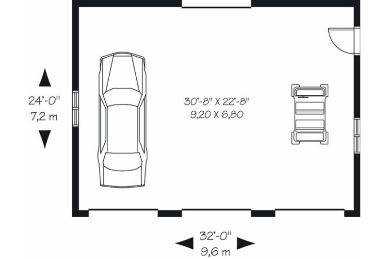 House Blueprint - Floor Plan - Main Floor for Traditional House Plan #23-856, 0 bath