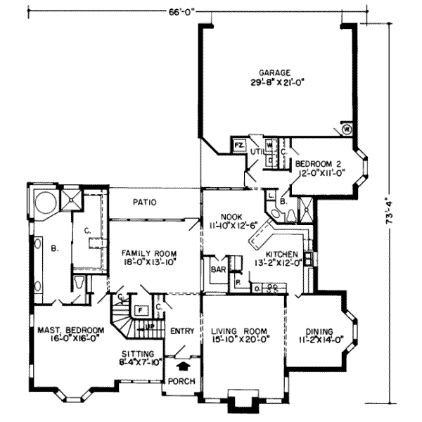 European Floor Plan - Main Floor Plan #312-461