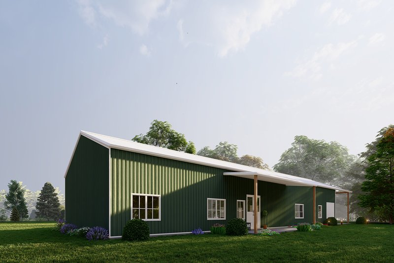 House Design - Exterior - Other Elevation 3 for Barndominium House Plan #1107-27 - 4 bed, 3.5 bath
