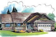 Ranch Style House Plan - 2 Beds 2.5 Baths 1863 Sq/Ft Plan #18-329 