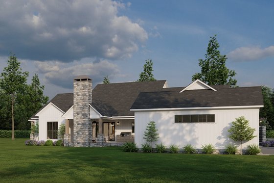 Exterior - Other Elevation 1 for Farmhouse House Plan #923-365 - 4 bed, 3.5 bath