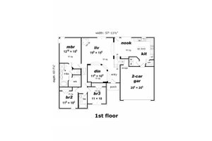 Floor Plan - Main Floor House Plan #329-336 - 4 bed, 3 bath