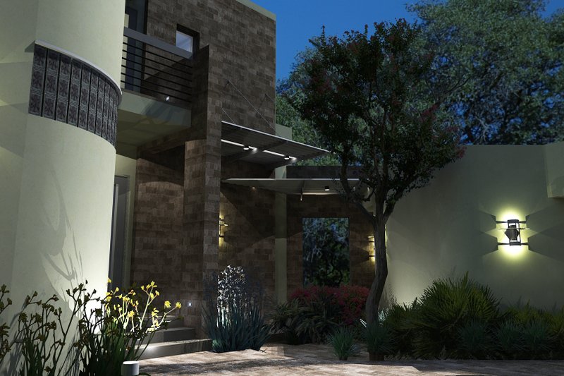 Dream House Plan - Exterior - Front Elevation 5 for Modern House Plan #120-169 - 3 bed, 3.5 bath