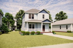 Home Plan - Exterior - Front Elevation for Victorian House Plan #936-57 - 3 bed, 2 bath
