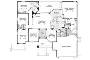 Mediterranean Style House Plan - 4 Beds 2 Baths 2060 Sq/Ft Plan #417-187 