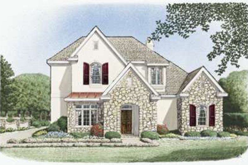 Home Plan - European Exterior - Front Elevation Plan #410-352