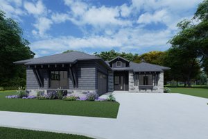 Cottage Exterior - Front Elevation Plan #1069-27