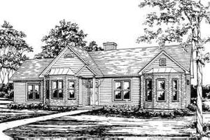 Traditional Exterior - Front Elevation Plan #30-122