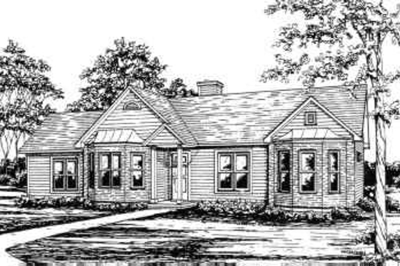Home Plan - Traditional Exterior - Front Elevation Plan #30-122