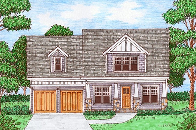 Bungalow Style House Plan - 4 Beds 4 Baths 3243 Sq/Ft Plan #413-880