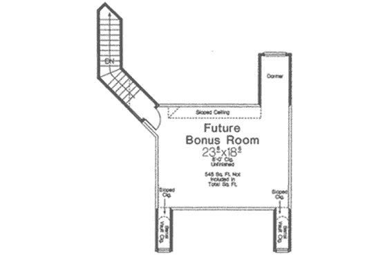 Floor Plan - Other Floor for European House Plan #310-632 - 4 bed, 3.5 bath