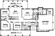Mediterranean Style House Plan - 4 Beds 4 Baths 3098 Sq/Ft Plan #45-243 