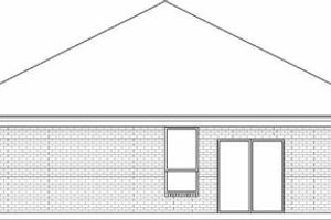 Exterior - Rear Elevation for Traditional House Plan #84-127 - 4 bed, 2 bath