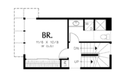 Modern Style House Plan - 1 Beds 1 Baths 728 Sq/Ft Plan #48-485 