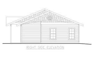 Exterior - Other Elevation 1 for Cottage House Plan #117-995 - 1 bed, 1 bath