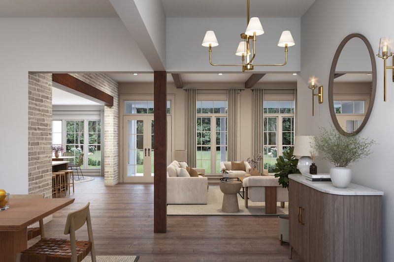 Home Plan - Interior - Entry for Farmhouse House Plan #430-410 - 4 bed, 3.5 bath