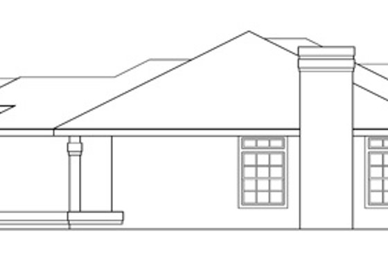 Exterior - Other Elevation 1 for Mediterranean House Plan #124-251 - 3 bed, 2 bath