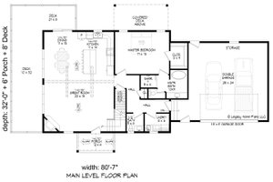 Floor Plan - Main Floor for Country House Plan #932-735 - 4 bed, 3.5 bath