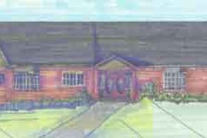 Ranch Exterior - Front Elevation Plan #136-112