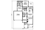 Craftsman Style House Plan - 3 Beds 2 Baths 1463 Sq/Ft Plan #46-896 