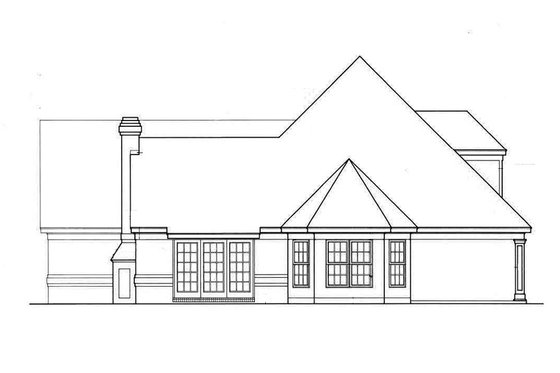 Exterior - Other Elevation for European House Plan #45-196 - 4 bed, 3 bath