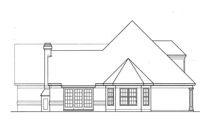 Architectural House Design - Exterior - Other Elevation for European House Plan #45-196 - 4 bed, 3 bath