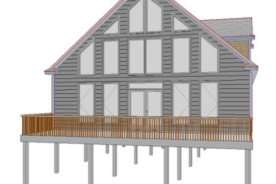 Exterior - Front Elevation for Cottage House Plan #63-262 - 3 bed, 2.5 bath