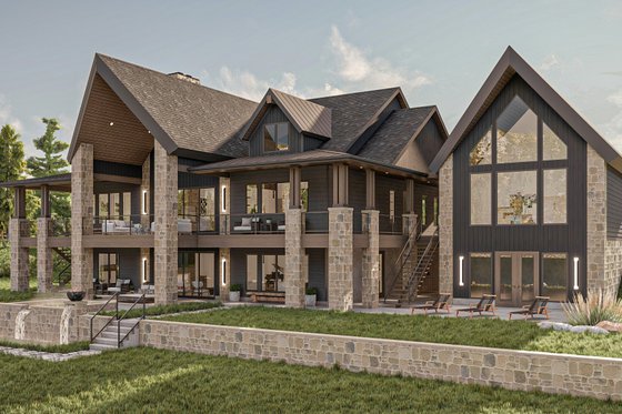 Exterior - Other Elevation for Modern House Plan #455-232 - 2 bed, 3 bath