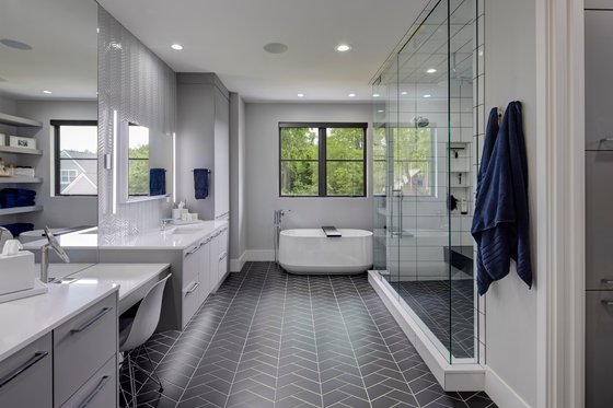 Interior - Master Bathroom for Contemporary House Plan #928-380 - 4 bed, 5.5 bath