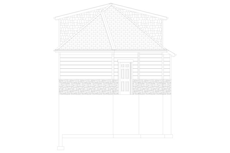 Dream House Plan - Exterior - Other Elevation 1 for Farmhouse House Plan #1060-183 - 1 bed, 1 bath
