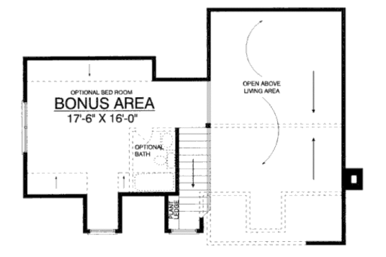 Floor Plan - Other Floor for Country House Plan #40-103 - 3 bed, 2 bath