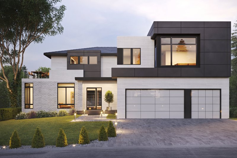 Dream House Plan - Contemporary Exterior - Front Elevation Plan #1066-187