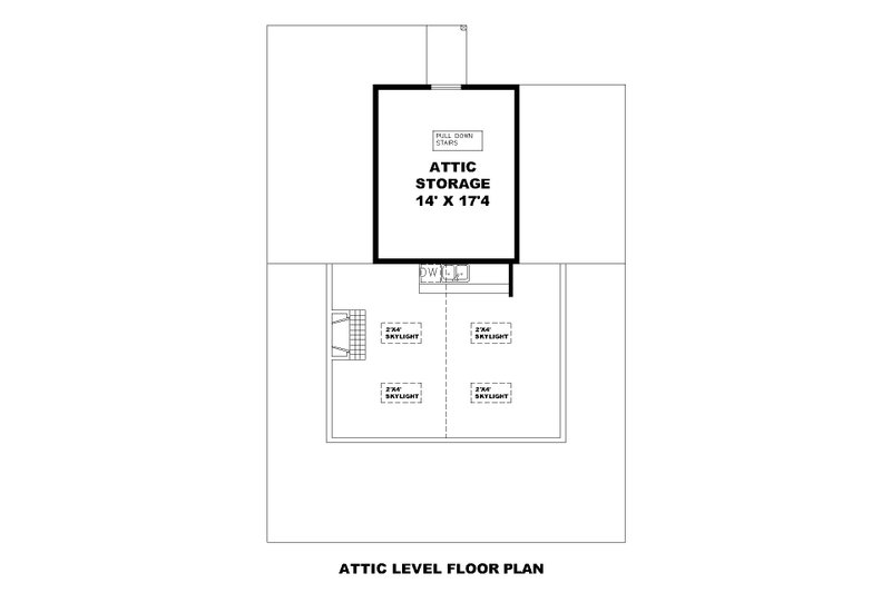 Dream House Plan - Floor Plan - Other Floor for Bungalow House Plan #117-1067 - 2 bed, 2 bath