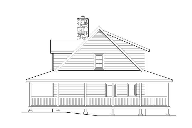 Dream House Plan - Exterior - Front Elevation 5 for Country House Plan #22-221 - 3 bed, 2 bath