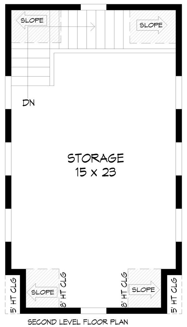 Colonial Floor Plan - Upper Floor Plan #932-989