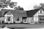 Colonial Style House Plan - 2 Beds 2 Baths 1608 Sq/Ft Plan #72-450 