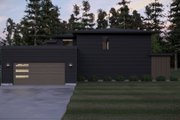Modern Style House Plan - 4 Beds 3.5 Baths 3464 Sq/Ft Plan #455-691 Exterior 