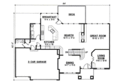 Traditional Style House Plan - 4 Beds 3 Baths 3473 Sq/Ft Plan #67-860 Floor 