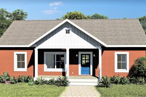 Exterior - Front Elevation 3 for Ranch House Plan #44-228 - 3 bed, 2 bath