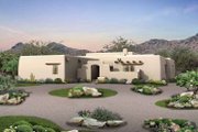 Adobe / Southwestern Style House Plan - 3 Beds 2.5 Baths 1907 Sq/Ft Plan #72-119 